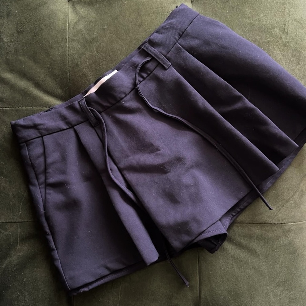 Pull&Bear High Waist Black Shorts
